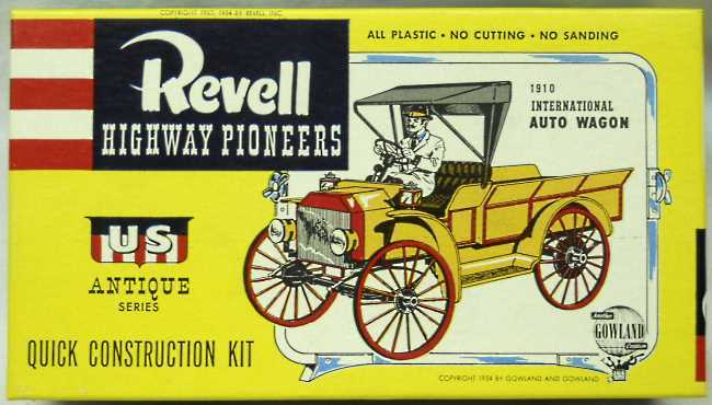 Revell 1/32 1910 International Auto Wagon Highway Pioneers - US Antique Series, H62-89 plastic model kit